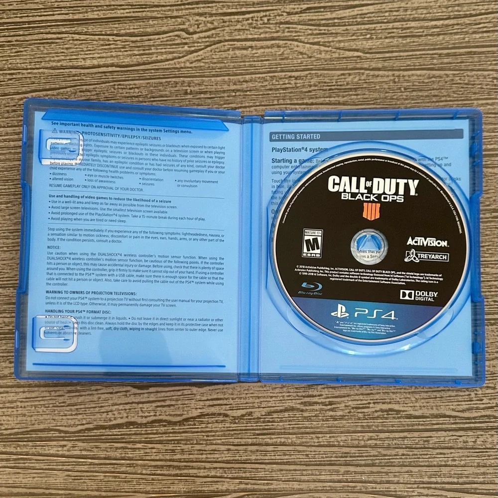 Sony PS4 Game - CALL OF DUTY: BLACK OPS 4 FOR PLAYSTATION 4. Like-New Condition!
